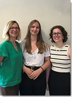 Emmanuelle Berret, Laureen Bournon et Clarence Demeusy, étudiantes en orthophonie