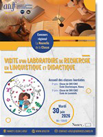 Affiche accueil laureats concours nouvelle de la classe