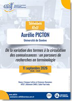 Affiche séminaire ATILF