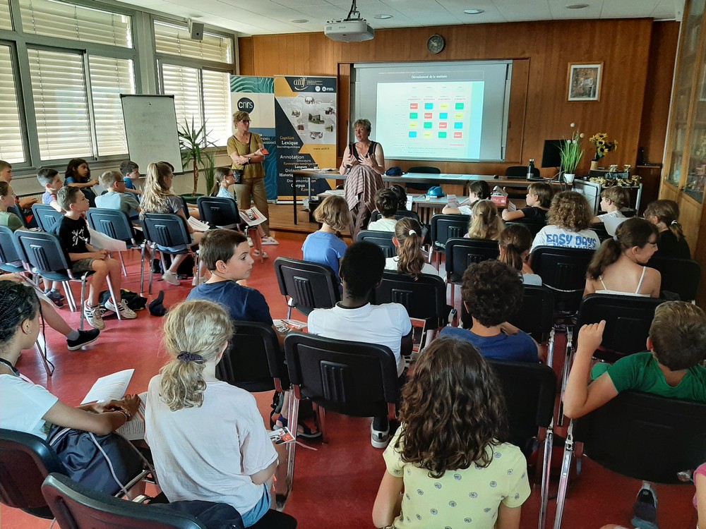 Accueil des classes lauréates à l'ATILF
