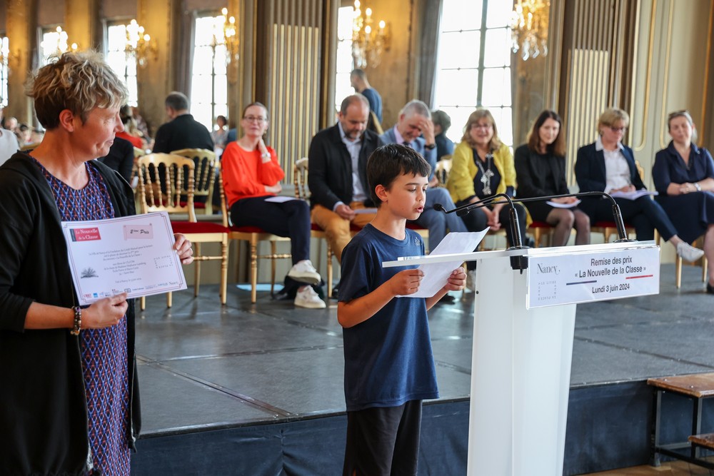 Remise des prix du concours la Nouvelle de la Classe