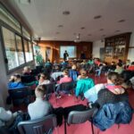 Accueil d'une des classes lauréates à l'ATILF