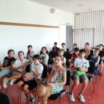 Accueil d'une des classes lauréates à l'ATILF