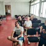 Accueil d'une des classes lauréates à l'ATILF