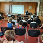 Accueil d'une des classes lauréates à l'ATILF