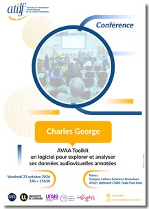 Affiche conférence Charles George