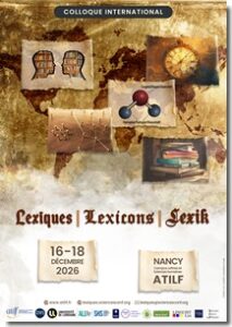 Affiche colloque Lexiques