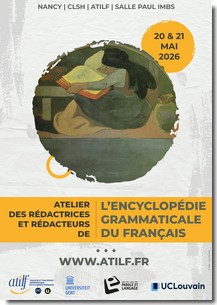 Affiche JE Encyclopédie grammaticale du français