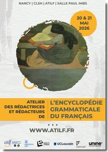 Affiche JE Encyclopédie grammaticale du français