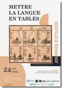 affiche JE Mettre langue en tables