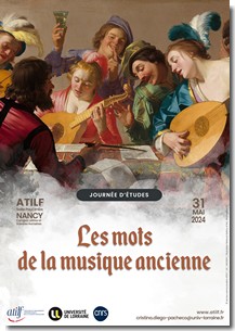 Affiche JE Mots de la musique ancienne